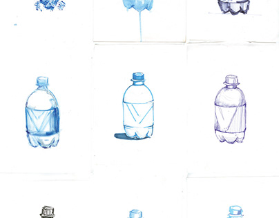 experiments with texture_WATERBOTTLE