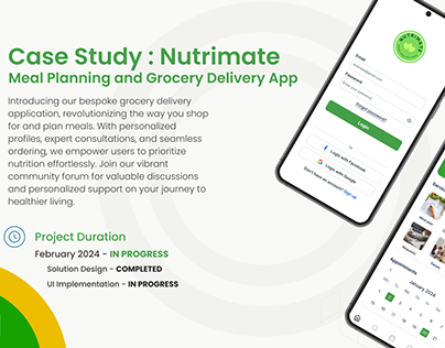 Nutrimate : Meal Planning and Grocery Delivery App