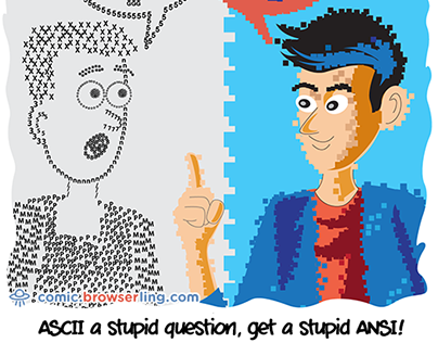 ASCII/ANSI - Weekly Web-comic for Developers