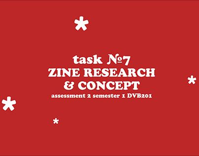 Task Seven | Zine Research + Concept