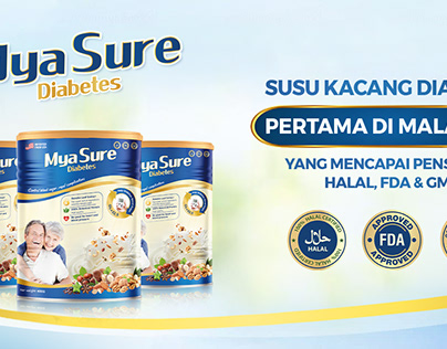 Banner sản phẩm Sữa hạt tiểu đường MyaSure - Malaysia