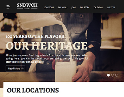 SNDWCH Responsive Restaurant Theme
