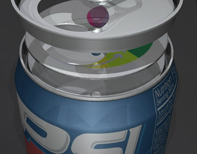 The Soda Seal -- Resealable Soda Can Design, 3d model