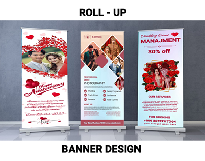 Roll-up banner design