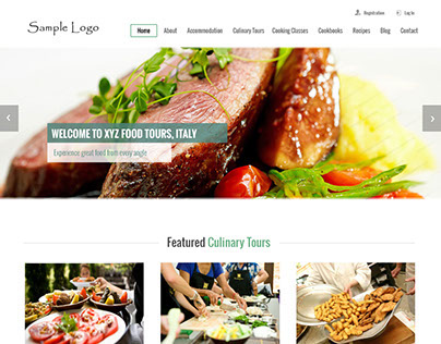Culinary Tours & Food Website