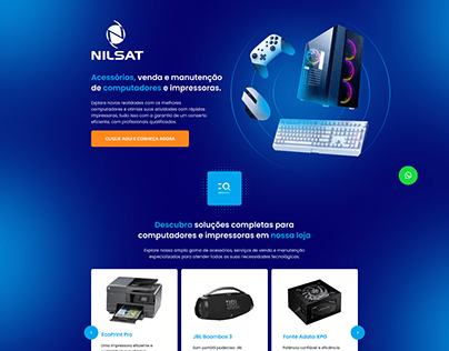 Nilsat Informática - Landing Page