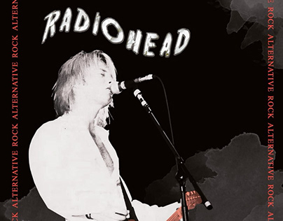 Radiohead band poster