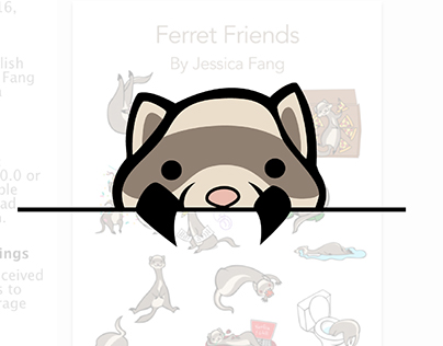 Ferret Stickers iMessage