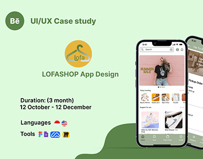 Lofashop App Deseign | UI/UX Case Study