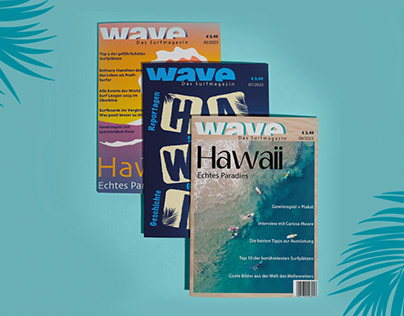 Magazine covers - Wave magazine (editorial design)