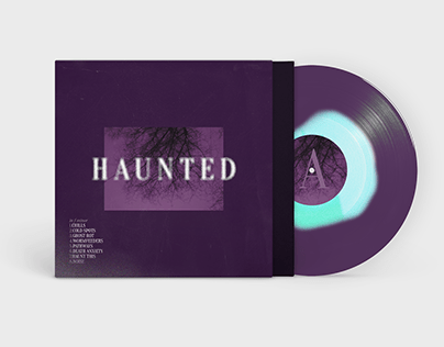 Haunted | Cover Art & Vinyl Mockup