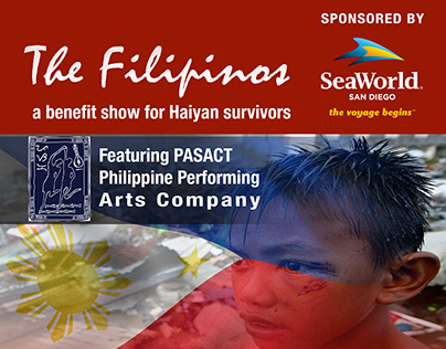 PASACAT Benefit Show Flyer Haiyan w/ Seaworld