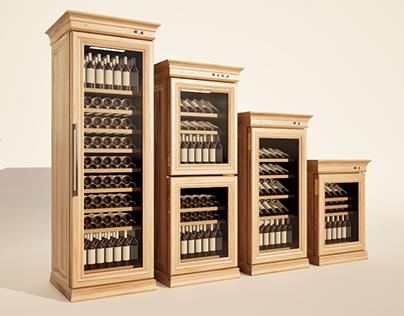 Wooden wine refrigerators