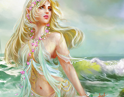 Mermaid of Green Ocean