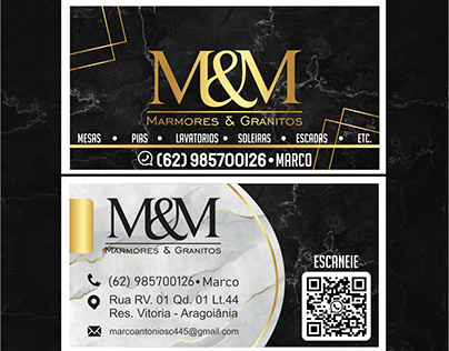 Cartão de visita | M&M marmores