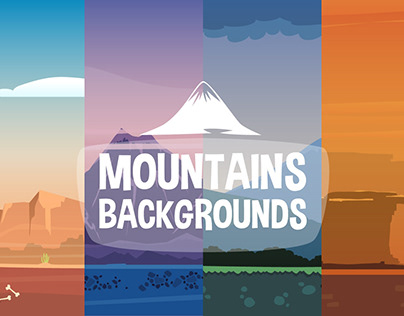 2D Mountain Backgrounds