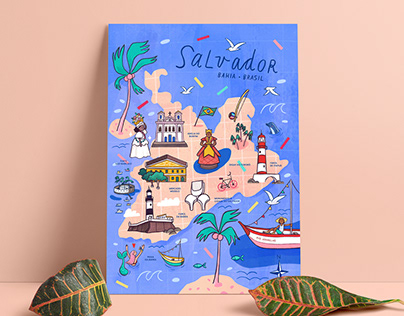 Mapa Ilustrado | Salvador, BA