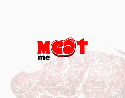 Logo for a butcher shop "Meat Me"