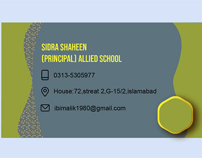 Crate a visiting card