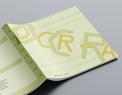 OCR-A Font Booklet