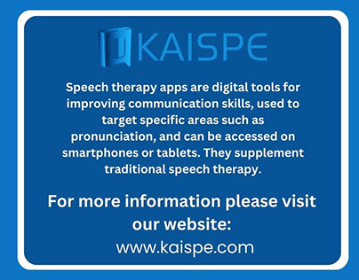 Speech therapy apps