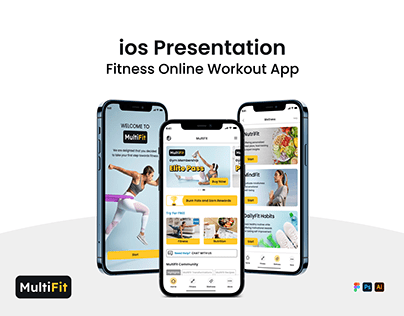 iOS MultiFit Fitness Online Workout App