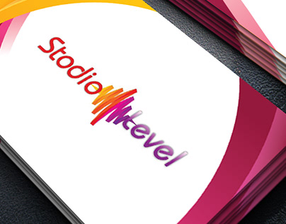 Business card for stodio level | designed by hewr