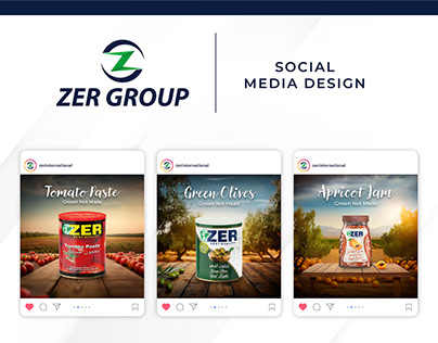 Zer International Social Media Design