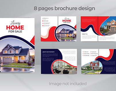 Real Estate Business 8 Pages Brochure Template
