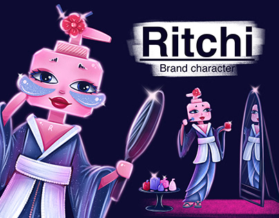 Brand character for Japanese cosmetics store