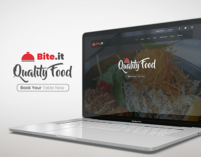 Bite.it Simple Restaurant Landing Page Design with XD