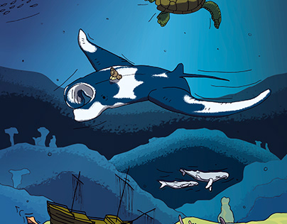 Project thumbnail - illustration : sous l'océan