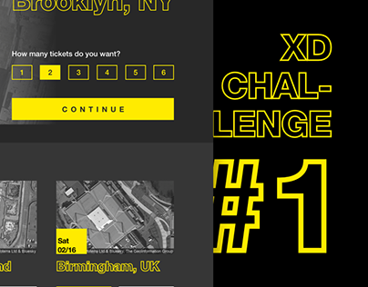Event Launching Page #XDchallenge