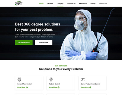 Website design for Pest Solutions
