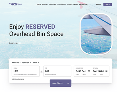 Redesign: Private Jet Booking