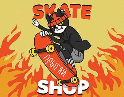 Skate shop brand identity