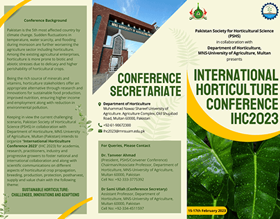 Three-Tier Brochure for International Conference