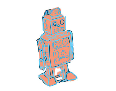 Robot Art with Complementary Colors