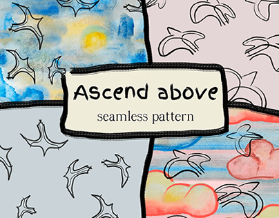 Seamless pattern design 'Ascend above'