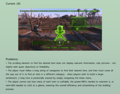 Fallout 4 Settlement UX Study