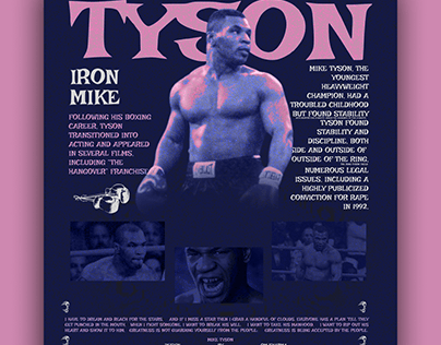 Mike Tyson Graphic Poster