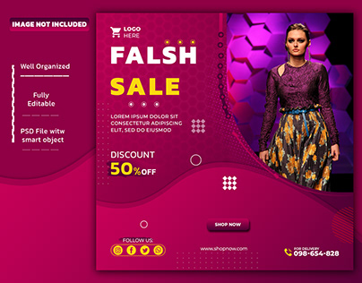 Falsh Sale Social Media Banner - Falsh Sale Post