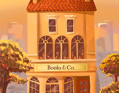 Bookshop Illustration and the products I made with it