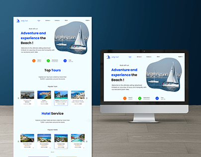 Website UI Design | Sailing Yacht