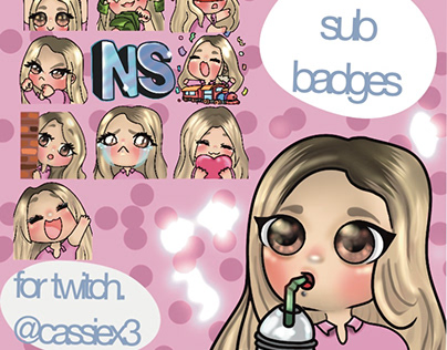 Twitch Sub Badges For Cassiex3
