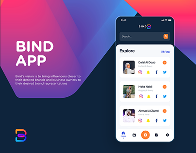 Bind App UI/UX Design