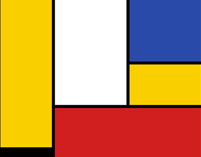 Piet Mondrian Inspired Compositions