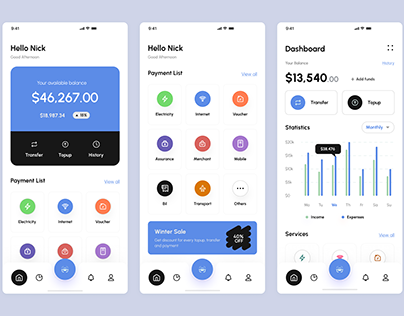 Finance Mobile App Design