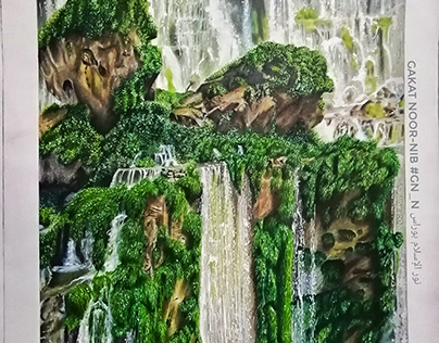 Niagara falls painting