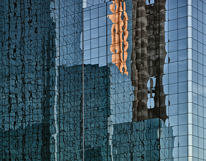 Reflections of the Dallas Skyline at Dusk